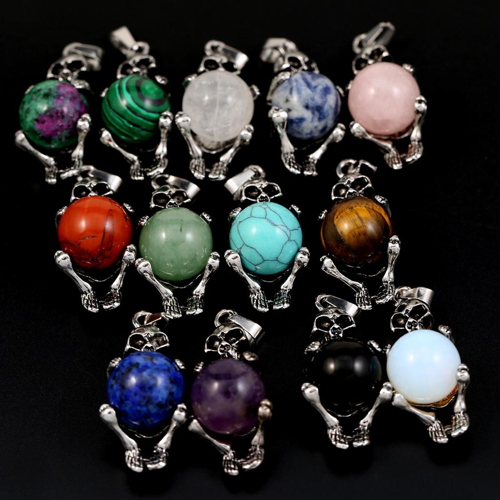 Ожерелье, кулон из натурального камня малахит/розовый кварц, подвеска в форме черепа, подвески для изготовления ювелирных изделий, ожерелье, браслет, аксессуары