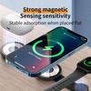 W-162 3-in-1 Foldable Charging Dock Magnetic Wireless Charger for iWatch/AirPods/Phone