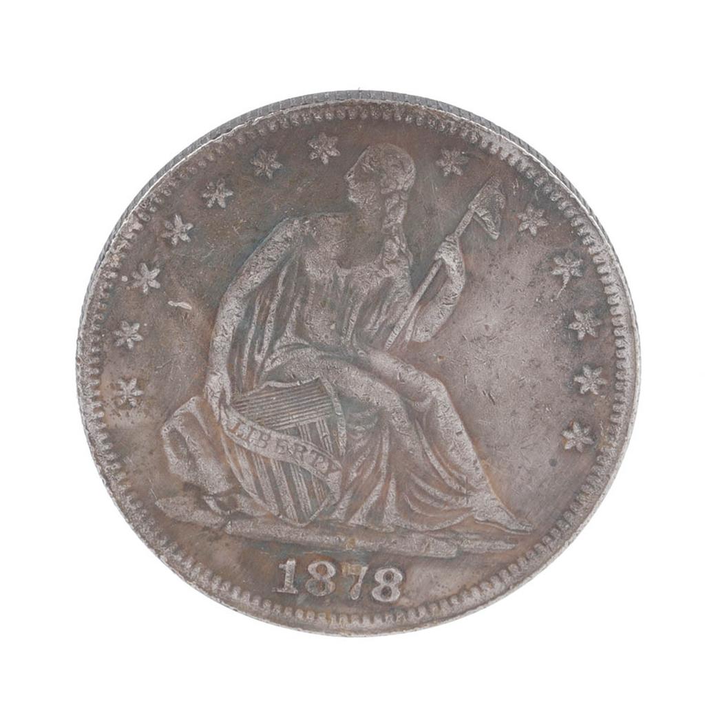1878 год. Американский латунный серебряный доллар США. Винтажная памятная коллекционная монета.