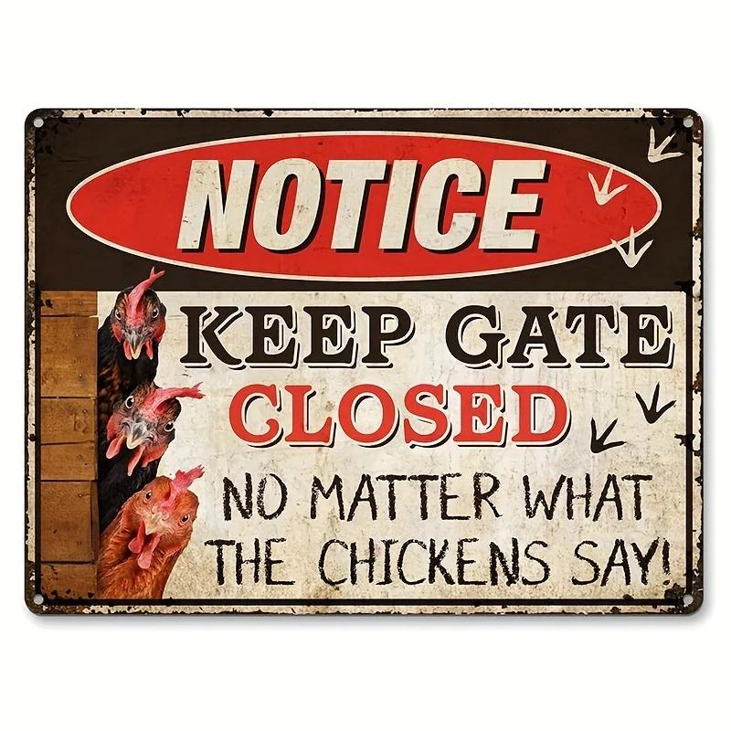 Crazy Chicken Coop Sign Retro Metal Welcome Plaque Funny Farmhouse Perfect For Henhouse Or Kitchen Ideal Farm Gift Wall Decor