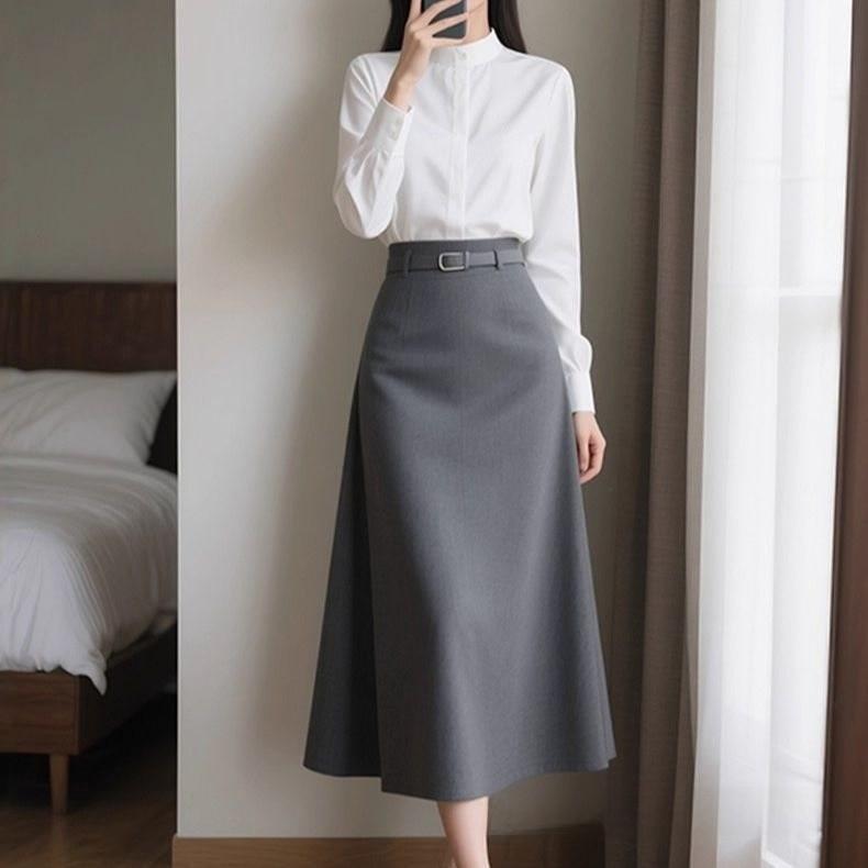 Spring Autumn Womens Casual Suit With Pvc Fabric And Button Detailing For Office Wear