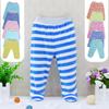 Newborn Kids Boys Girl Velvet Long Pants Casual Set Sports Outfits Warm Clothing Foot Wrap Pants