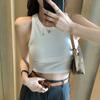 Стильная элегантность Мода Женская повседневная майка Белая майка-топ Женское нижнее белье 2026 Лето Верхняя одежда без рукавов Базовая футболка Антибликовые топы