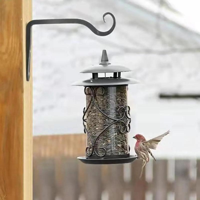 Настенная подвесная корзина Железный цветочный горшок Подставка для растений Подвесной крюк Для дома Сада Подвесной фонарь Украшение