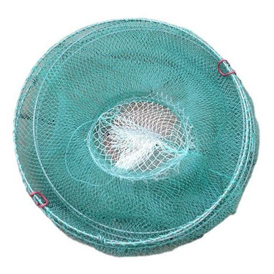 Fish Basket Mesh Shrimp Crab Trap Easy To Use Collapsible Portable Fish Cage Fishing Accessories Tool