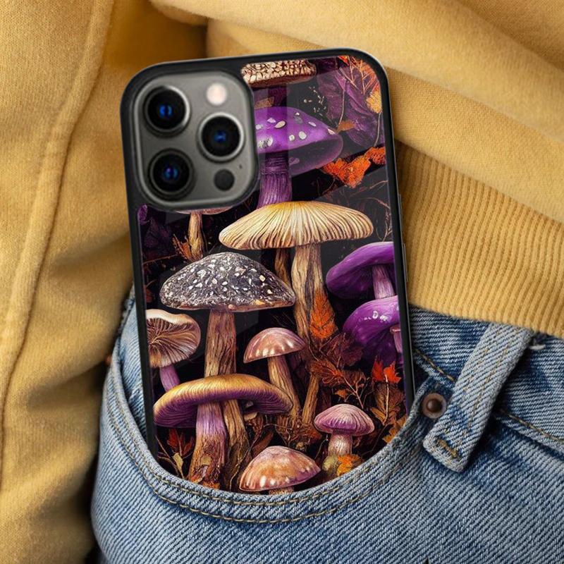 Странный Психоделический Грибной Мягкий Чехол для Телефона для iPhone 17 Air 16e Pro max 15 Pro 13 14 Plus 11 12 MagSafe Магнитный Чехол