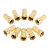 10 шт. скручивающиеся вилки коаксиального кабеля Rg6 типа F, латунный разъем, медь