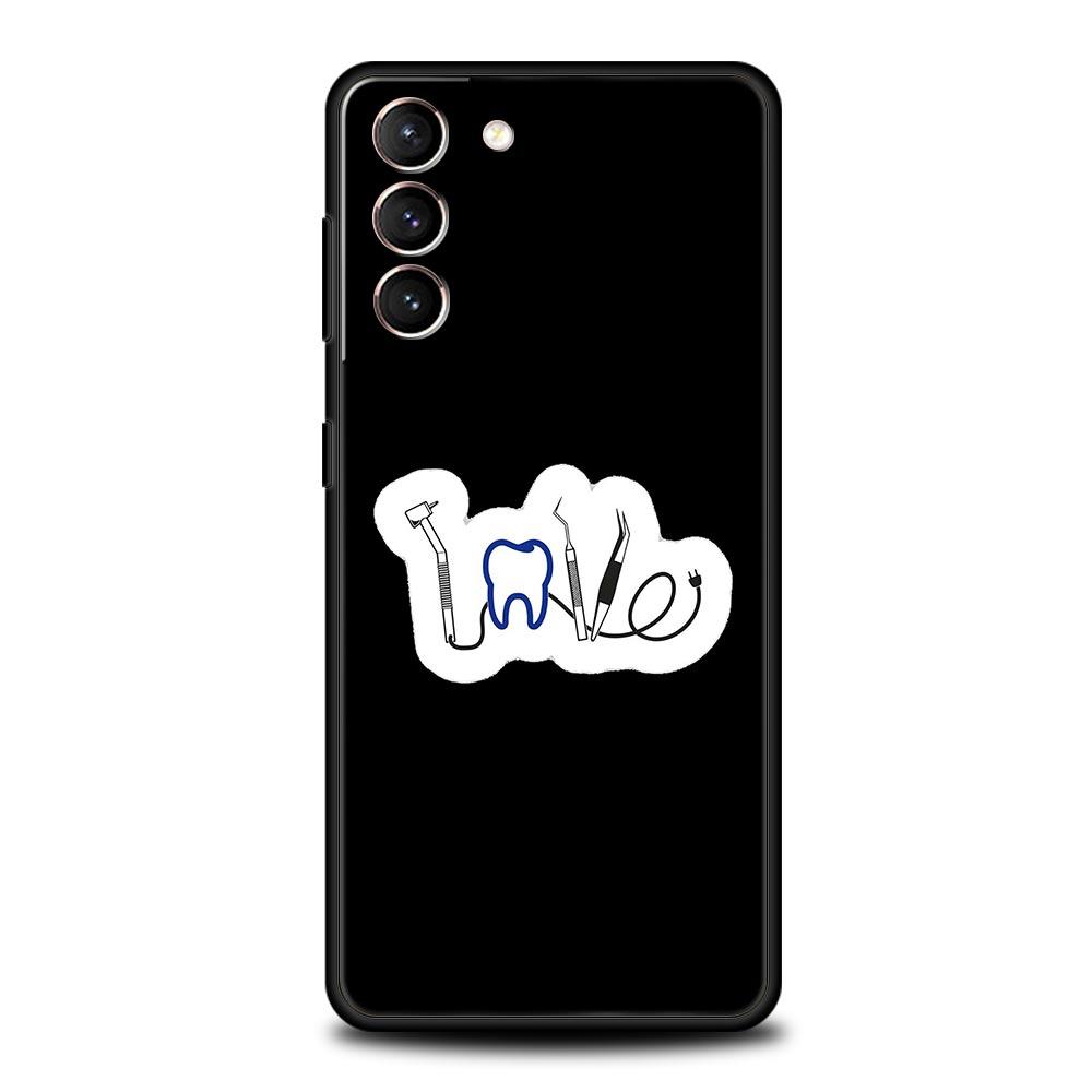 Чехол для телефона Samsung Galaxy S24 S23 Ultra S22 S21 S20 FE 5G S10 S10E S9 Plus S8 Чехол Стоматолог Стоматологический Зуб Милый Зуб