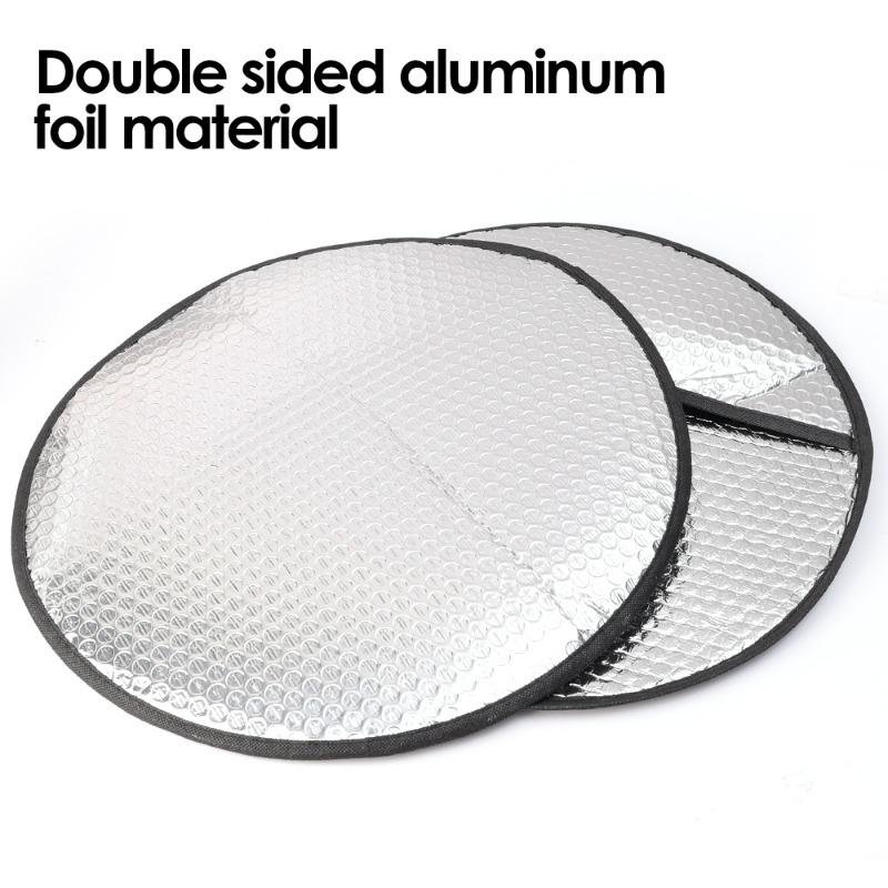 Чехол на руль автомобиля 40 см, автомобильный руль грузовика, летний солнцезащитный козырек с охлаждающей теплозащитой из алюминиевой фольги