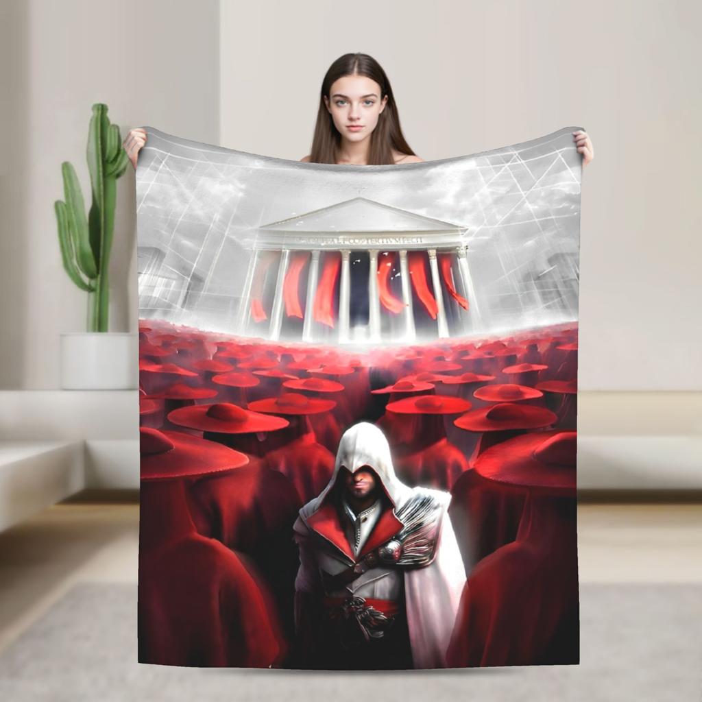 A- Assassin's Creed Пледы Фланелевые Винтажные Теплые Пледы для Покрывала Осень/Зима