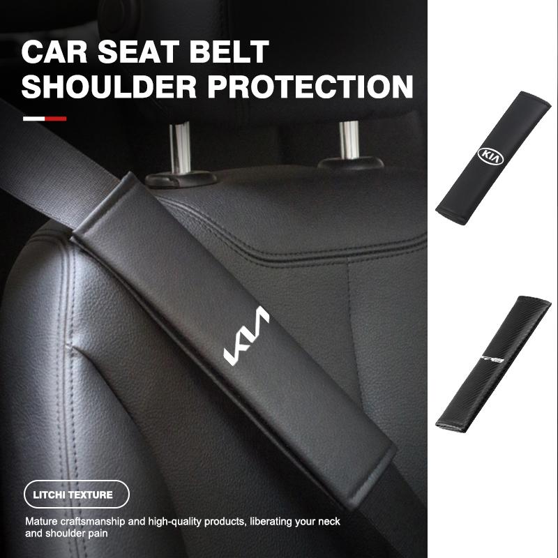 1/2PCS Car Safety Belt Shoulder Straps Cover Protection Padding For KIA K5 K2 Rio Optima Sportage Venga Sorento Stonic Forte sah256