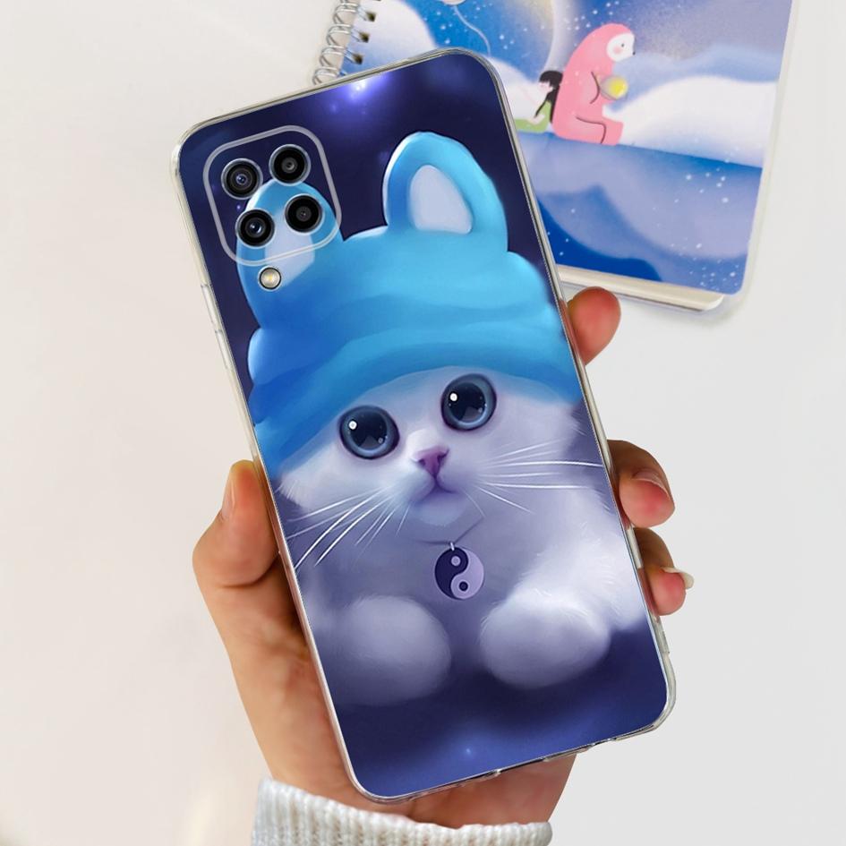 Чехол для Samsung M32 Чехол Galaxy M32 SM-M325F Милый Модный Цветок Мультяшный Мягкие Чехлы Для Samsung M22 F22 M52 5G SM-M526B Бампер