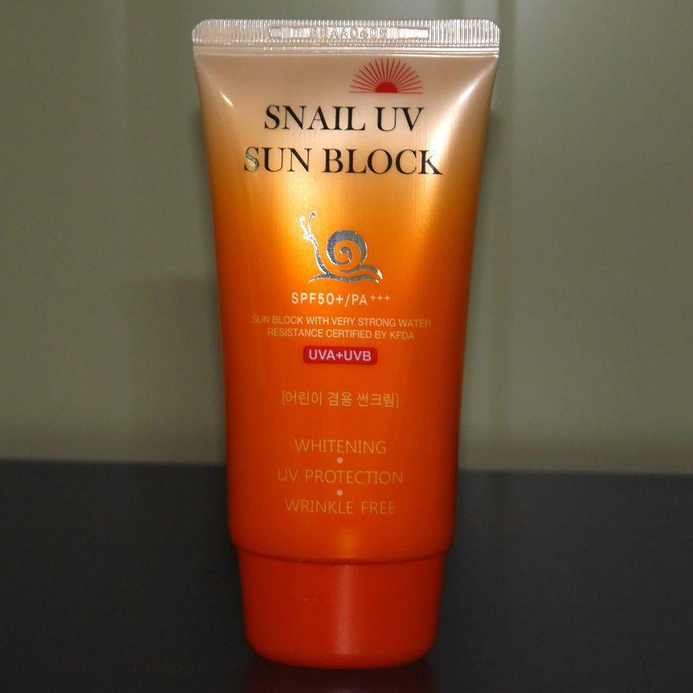 Strong XRIXJKFO UV Skin Protection Cosmetic Snail Sunblock Cream 70ml