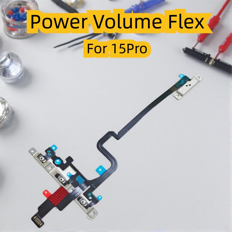 Power Volume Button Mute Switch Flex Cable for iPhone 15 16 Pro Max Plus 15Pro 16Pro Power Volume Control Slice Cable Repair