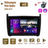 Автомобильное радио с 2Din Android для Volkswagen Polo Sedan 2008-2018, мультимедийное головное устройство Carplay, авто Wi-Fi, стереонавигация, 2 + 32 ГБ
