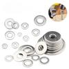 304 Stainless Steel Flat Washer and Split Spring Lock Washer Assortment Set