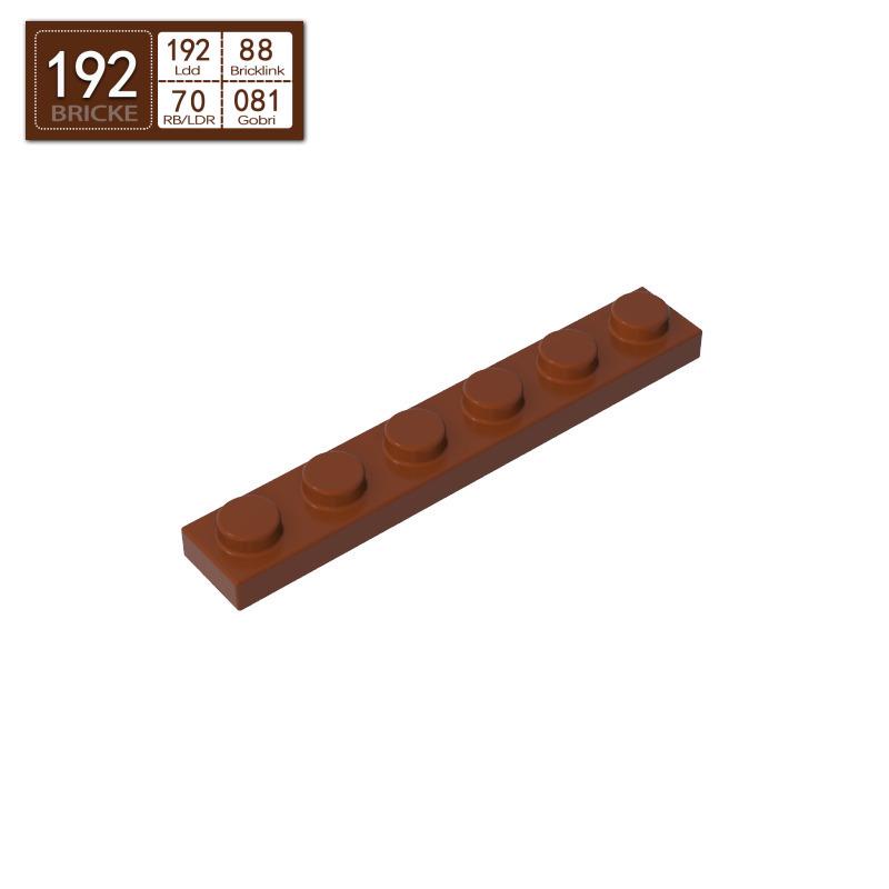 BRICKE 1x6 Thin Plate for Lego 3666 Compatibility – Loose MOC Building Blocks