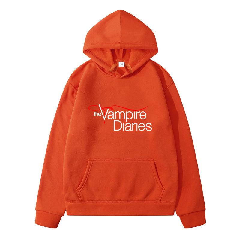 The Vampire Diaries 2D Printing Fashion Loose Men'S And Women'S Hooded Sweater