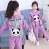 Girls Clothing Formal Girls Spring Sports And Leisure Cartoon Three-piece Suit