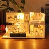 3D деревянный DIY миниатюрный дом мебель светодиодный дом головоломка украсить творческие подарки