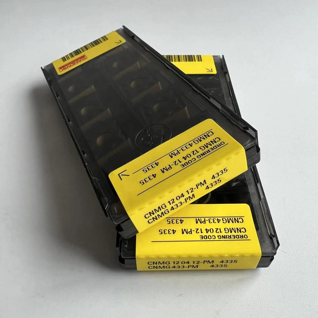 Original Sandvik / CNMG120412-PM 4335 / CNC Lathe Carbide Blade 10 PCS