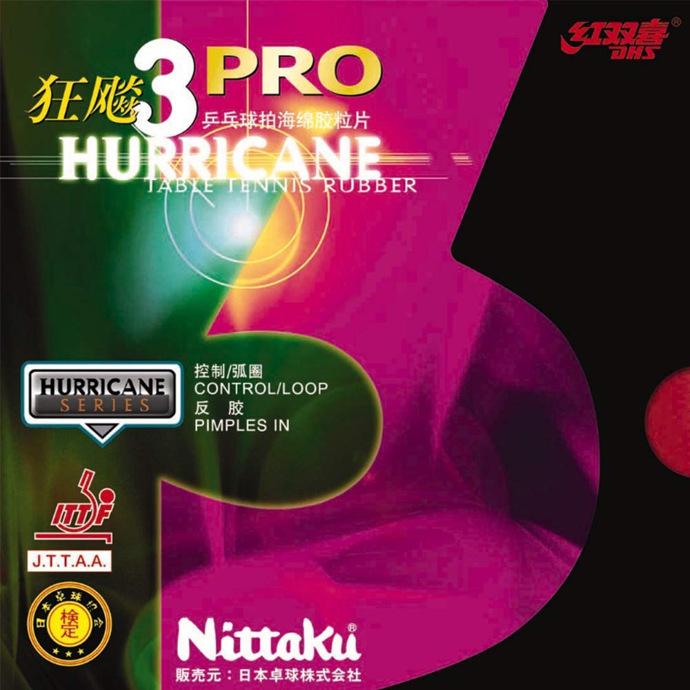 Nittaku Накладка для настольного тенниса Kyohyo Pro 3, Инвертированная, Экстра Толстая, Мягкая, Липкая, NR-8678 (скорость), Черный,