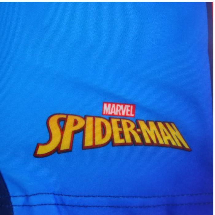 Maillot de bain (boxer) - MARVEL - Spider-Man - Bleu - Grand imprimé Spider-Man - Frise élastique masques - Tailles 3-8 ans