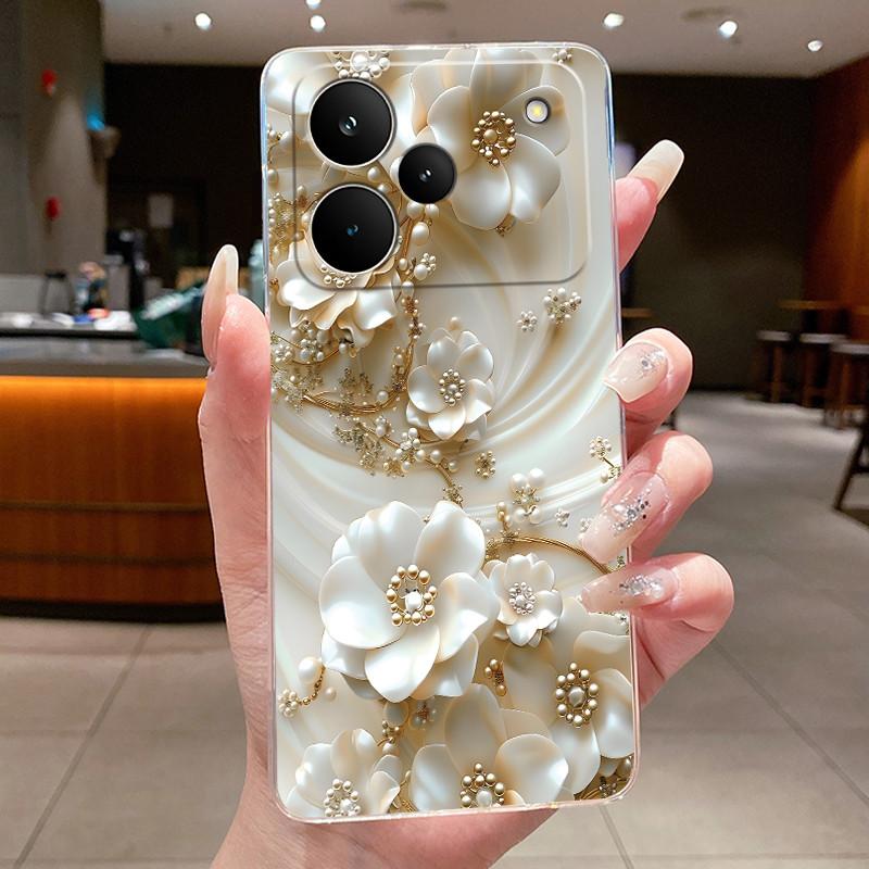 Чехол для телефона OPPO Realme P4 Coque Realme P4 Pro Funda P4PRO Бабочка Защитный чехол Прозрачный Мягкий Силикон TPU Чехол