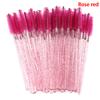 50Pcs Disposable Eyelash Brush With  Rod Eyebrow Comb Makeup Brush