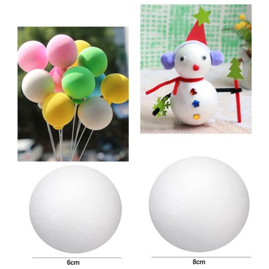 10 шт. шарики из пенопласта рождественские украшения для дошкольного детского сада шарики из пенопласта ручной работы для проектов DIY