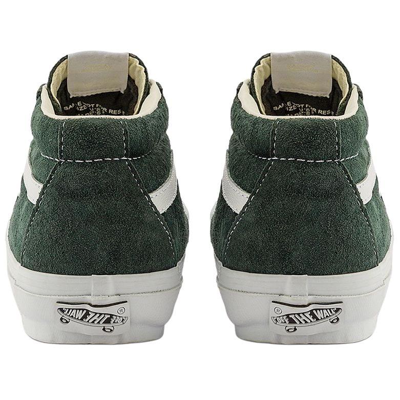 Vans Sk8-Mid Reissue 83 LX Pig Suede - Scarab Unisex Sneakers Green VN000CQQPRM