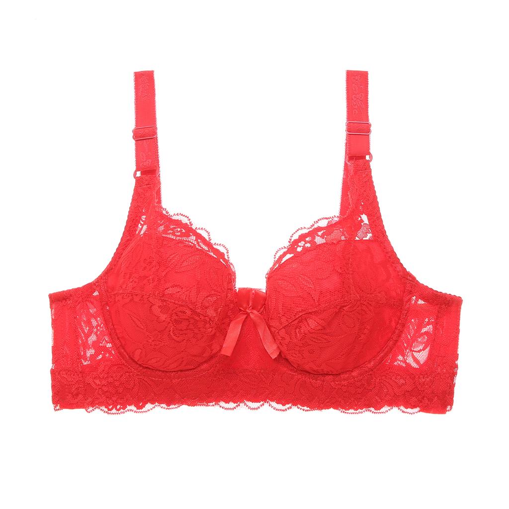Женское нижнее белье больших размеров, модное стальное кольцо, бюстгальтер большого размера, кружевной тонкий бюстгальтер с цветочным принтом, удобный однотонный бюстгальтер в сборе