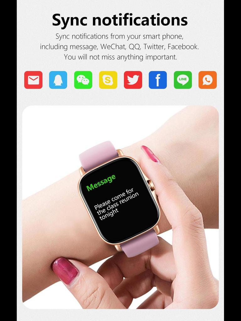 Умные часы Y13: Спортивный браслет 1,83 дюйма с функцией звонков по Bluetooth, пульсометром, сенсорным экраном, модель H13.