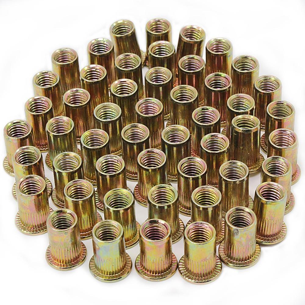Rivet Nuts Assorted Carbon Steel Flange Knurled Body