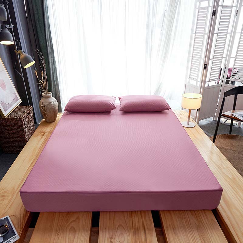 100% Waterproof Mattress Cover Six Side Zipper All-inclusive Mattress Protector Cover Queen Customized Quilted Bed Fitted Sheet