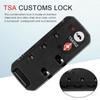 Portable TSA Customs Lock Safely Code Lock Anti-theft Luggage 2Digit Combination Lock Weatherproof Protection Security