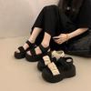 With Skirts, Super Hot Platform Sandals, Women Wear High-end French Temperament and Versatile Muffin Shoes In Summer, New 2025 Model