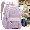Lightweight Nylon Large Capacity Waterproof Backpack Middle School Student Bag
