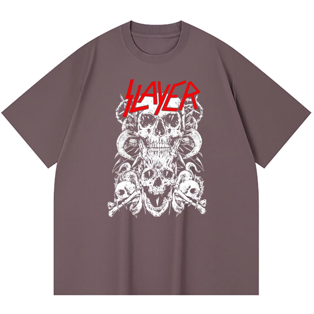 Хлопковая футболка плотностью 230 г/м² 100% Хлопок Heavy Metal Футболка с принтом рок-группы Популярная музыка Унисекс Тяжелая хлопковая футболка