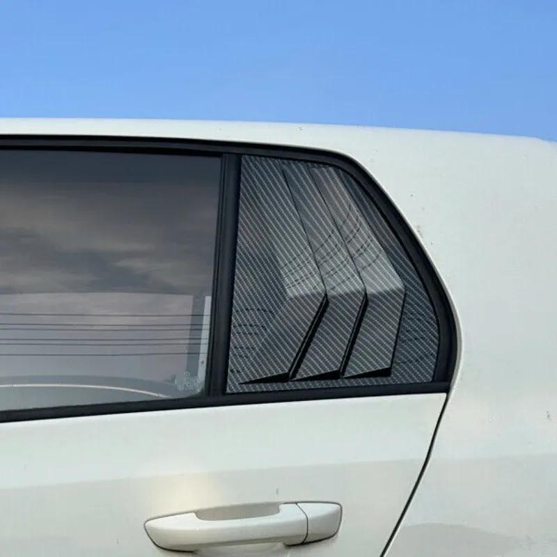 Для VW Golf 6 MK6 2008 2009 2010 2011 2012 Автомобильная задняя жалюзи на окно Боковая шторка Накладка Наклейка Вентиляционное отверстие Ковш ABS Углеродное волокно