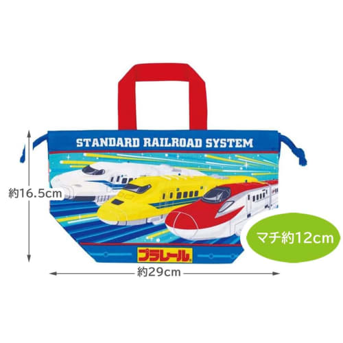 Skater Children's Lunch Drawstring Bag, Plarail 24, Made In Japan, KB7-A