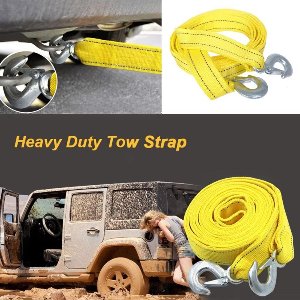 5 M Tow Strap 3 Ton Capacity Trailer Straps Vehicle Straps Car Tow Cable Vehicle Recovery