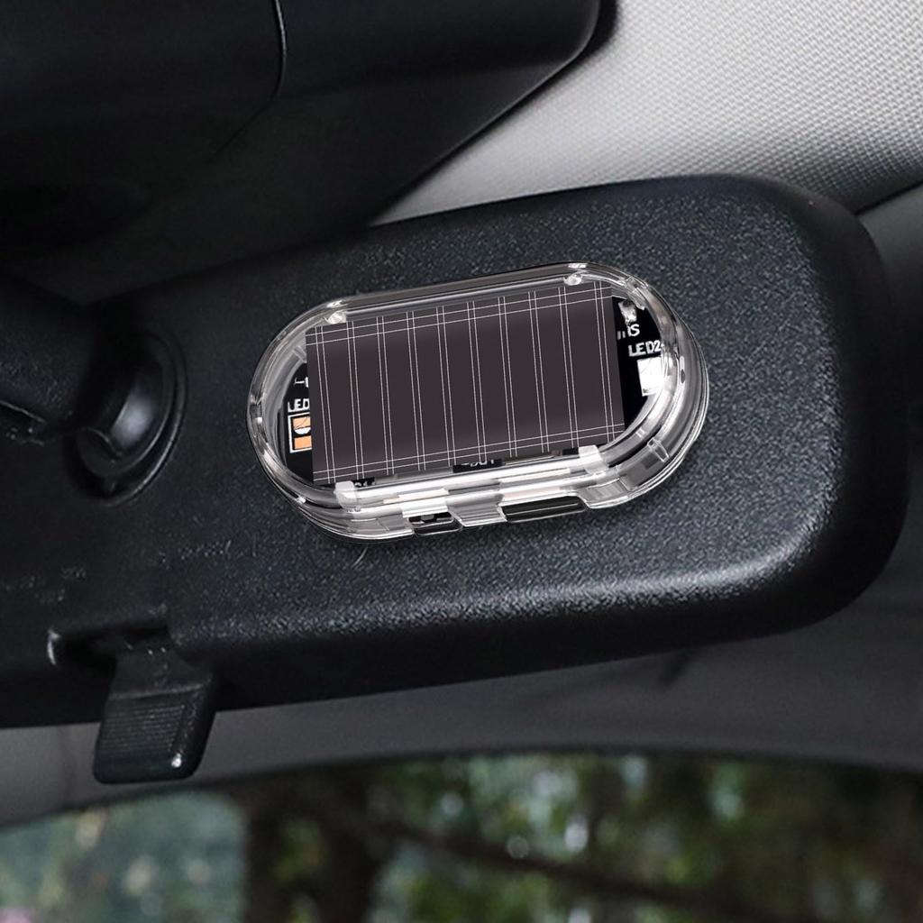 Car Solar Powered LED Light Solar Charging Security Light Solar Powered Car Warning Light