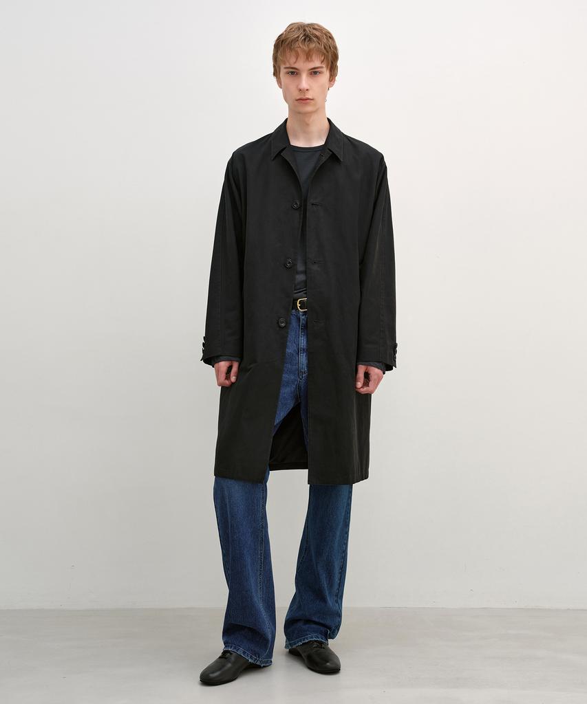INSILENCE Single Trench Coat Black