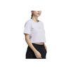Adidas Футболка с коротким рукавом и принтом логотипа W Gfx Tee, женские топы, фиолетовые HB6594