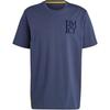 Real Madrid Football Series Casual Round Neck Pullover Short Sleeve T-Shirt Men Tops Deep-Teal-Blue IT3807