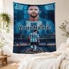 Messi Personalized Text Tapestry Cozy Personalized Tapestry Durable Comfort Suitable for Office Wall Four Seasons Decor Gift for Travel Home Birthdays