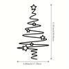 Metal Tree Wall Art Holiday Decor Indoor Outdoor Star Ornaments Living Room Courtyard Garden Home Wall Decorations