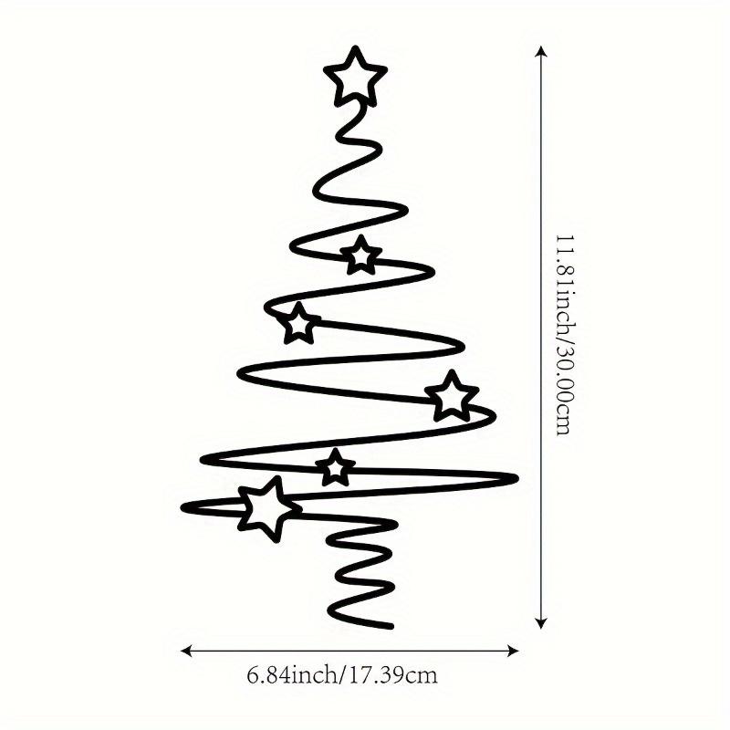Metal Tree Wall Art Holiday Decor Indoor Outdoor Star Ornaments Living Room Courtyard Garden Home Wall Decorations