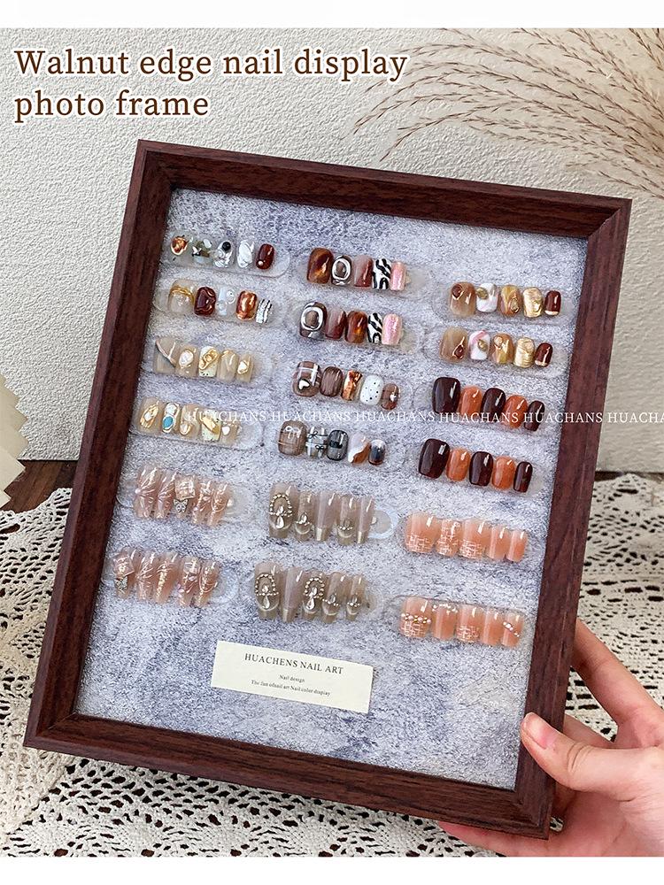 High-End Duplex Wood Grain Nail Art Display Board